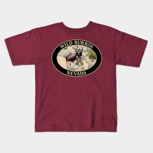 Wild Burros / Donkeys of Nevada Kids T-Shirt